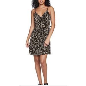 Sanctuary Cheetah Animal Print wrap Dress sz XL